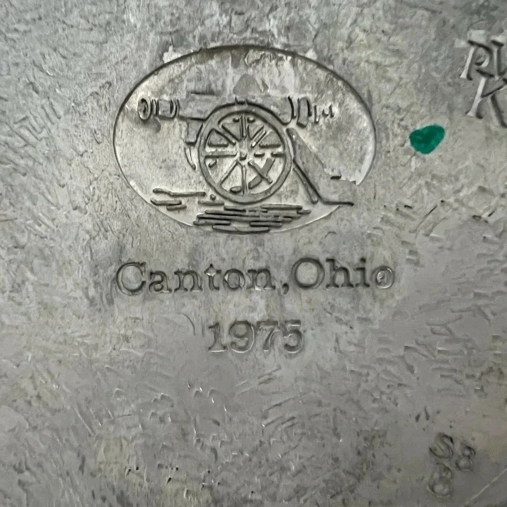 1975 Canton Ohio -Wilton Columbia PA The Great American Revolution pewter plate - Picture 9 of 9